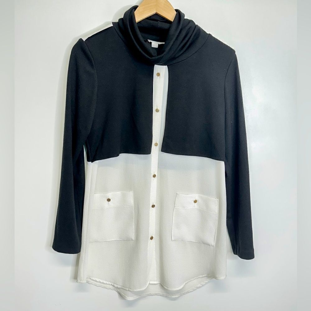 Scapa Lauren Perre Colorblock Designer Sweater Size Small‎